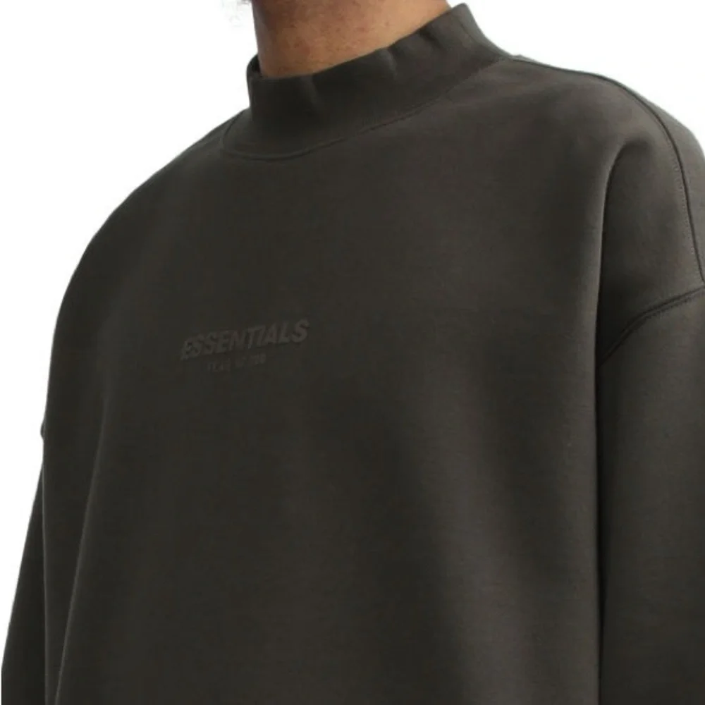 New ESSENTIALS fear of god relaxed fit crew neck long sleeve sweatshirt top